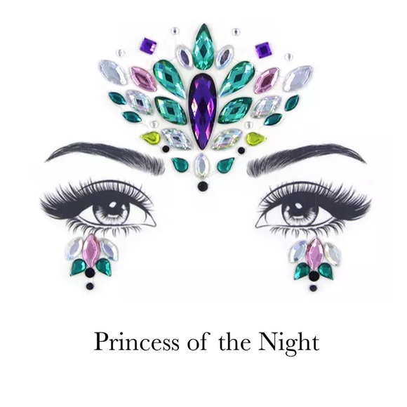 Rave Festival Crystal Rhinestone Face Jewels - Picture 12 of 16